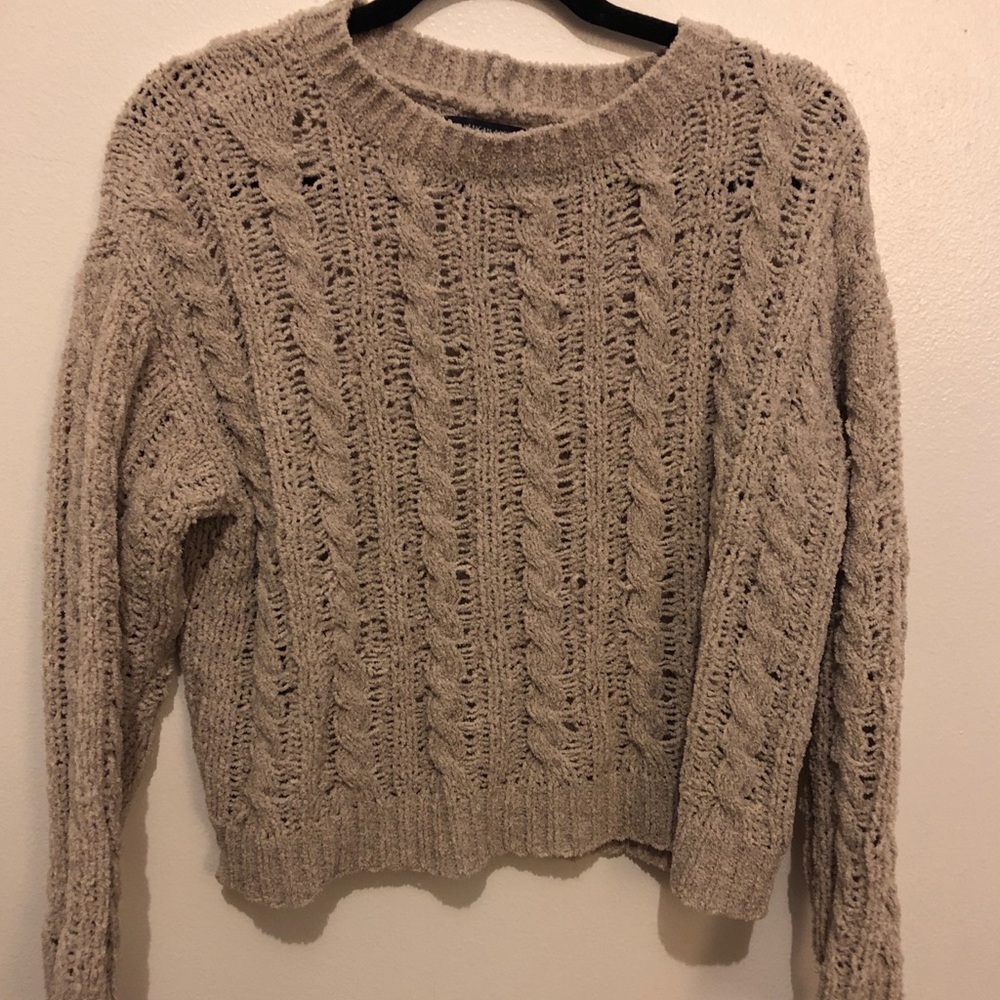 AEO Chenille Cableknit Sweater